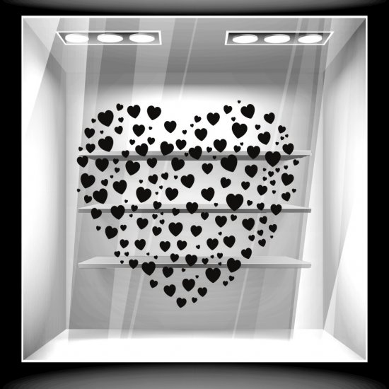 Αυτοκόλλητο Αγίου Βαλεντίνου - Full of Hearts